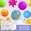 ROHSCE Sensory Toys for Babies, Montessori Textured Baby Balls and Wheat Straw Rattle, Baby Toys for 6-12 Months, Ideal Newborn Gifts for Boys and Girls, Toddler Toys for 1-3 view 3