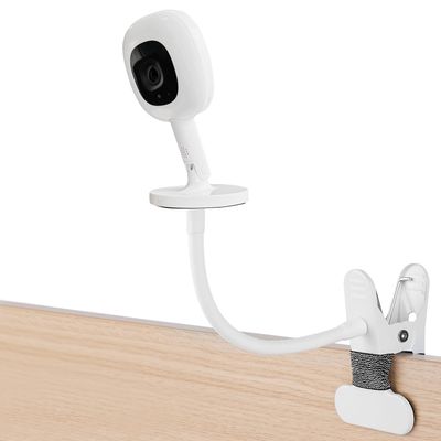 iTODOS Baby Monitor Mount Compatible with Nanit Pro Smart Baby Monitor & Flex Stand Baby Monitor, 8inches Flexible Arm Monitor Mount,Attach Your Baby Cam Wherever You Like-1pack