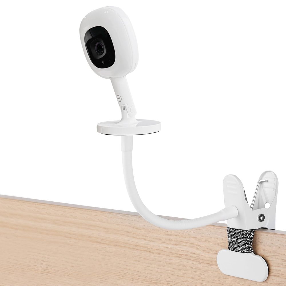 iTODOS Baby Monitor Mount Compatible with Nanit Pro Smart Baby Monitor & Flex Stand Baby Monitor, 8inches Flexible Arm Monitor Mount,Attach Your Baby Cam Wherever You Like-1pack