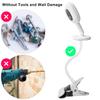 iTODOS Baby Monitor Mount Compatible with Nanit Pro Smart Baby Monitor & Flex Stand Baby Monitor, 8inches Flexible Arm Monitor Mount,Attach Your Baby Cam Wherever You Like-1pack view 3