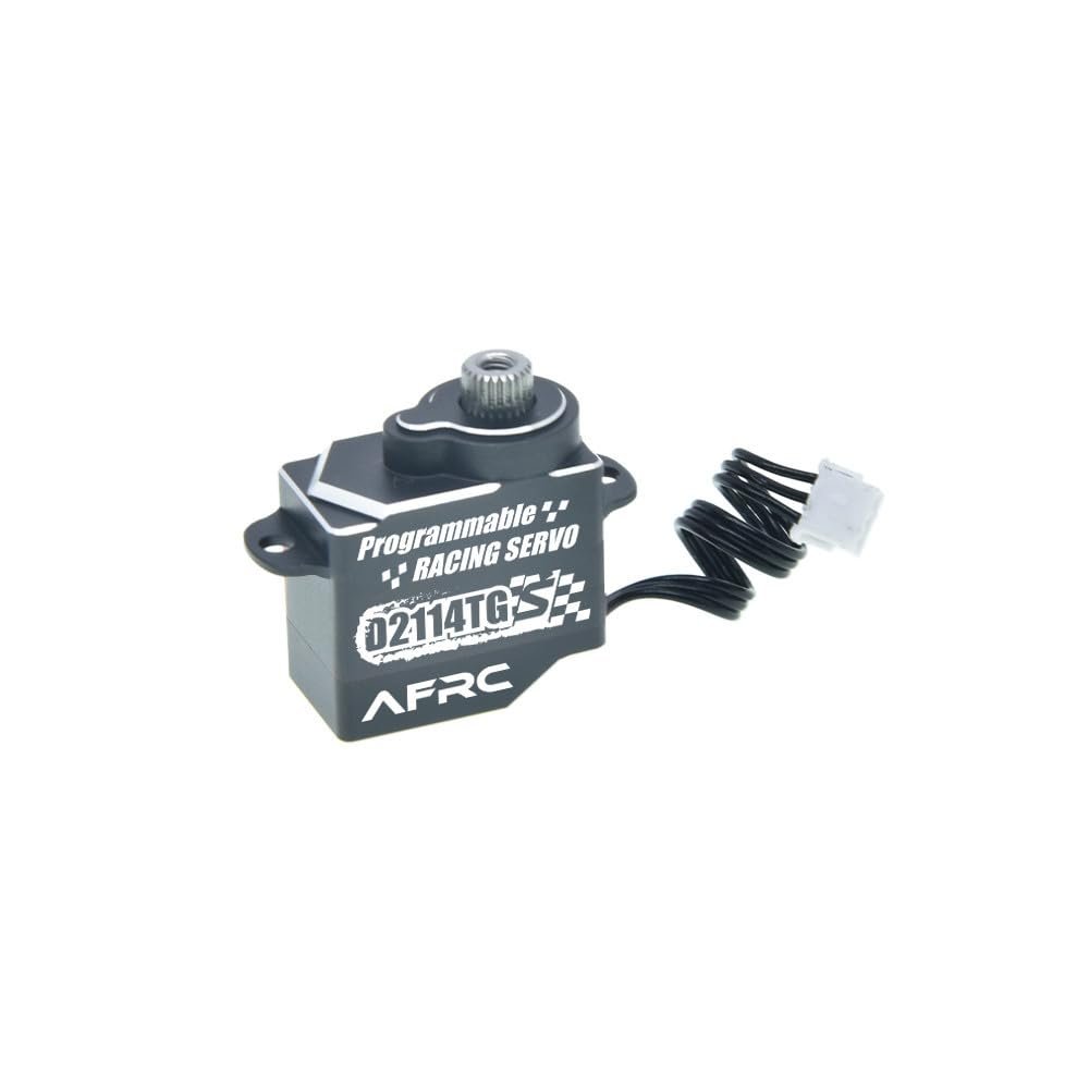 11G Programmable Micro Super Mute Metal Steering Servo for MINI Z 1/28 1/24 RC Car RC Fixed-Wing Airplane Aircraft, Robot, RC Helicopter (ZH1.5 Plug, Black)