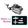 11G Programmable Micro Super Mute Metal Steering Servo for MINI Z 1/28 1/24 RC Car RC Fixed-Wing Airplane Aircraft, Robot, RC Helicopter (ZH1.5 Plug, Black) view 3
