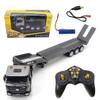 Aetheria RC Flatbed Trailer Set 1318 1:24 9CH Remote Control Flatbed Truck with Sound and Lights, Engineering Construction Vehicles for Adult(RTR Version) view 1