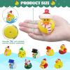 36Pcs Christmas Rubber Ducks in Bulk, 2 Inch Mini Christmas Ducks Bath Toys for Kids Boys Girls, Holiday Rubber Ducks for Jeep Ducking, Xmas Party Favors Decorations Stocking Stuffers Gifts view 3