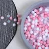 GOGOSO Ball Pit Balls Crush Proof Non-Toxic Plastic Balls Babies Kids Toy Bulk Pack 170pcs 2.2inchs,Dark Pink+Pink+ White+Clear view 4