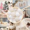 GOGOSO Ball Pit Balls Crush Proof Non-Toxic Plastic Balls Babies Kids Toy Bulk Pack 170pcs 2.2inchs, White+Beige+Clear view 2
