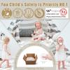 GOGOSO Ball Pit Balls Crush Proof Non-Toxic Plastic Balls Babies Kids Toy Bulk Pack 170pcs 2.2inchs, White+Beige+Clear view 3