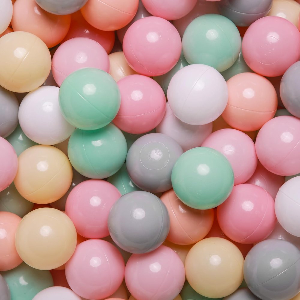 GOGOSO Ball Pit Balls Crush Proof Non-Toxic Plastic Balls Babies Kids Toy Bulk Pack 170pcs 2.2inchs, Mix Maca