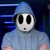 Varuotu White Anime Mask Halloween Funny Face Mask Halloween Costume Cosplay Props Accessories (Boy) view 3