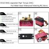 HOOYIJ 4Pack 20KG Digital Servo, DS3218 High Torque Full Metal Gear High Speed Waterproof RC Servo with 25T Servo Arm for 1/8 1/10 Scale Crawler RC Car Boat 180 Degree Control Angle view 2