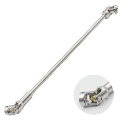 HOPLEX Stainless Steel Cut to Length Driveshaft 68-229mm U-Joint Drive Shaft for 1/10 RC Rig Crawler Sportys 1.9 Shafty Capra SCX10 DIY(Silver)
