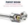 HOPLEX Stainless Steel Cut to Length Driveshaft 68-229mm U-Joint Drive Shaft for 1/10 RC Rig Crawler Sportys 1.9 Shafty Capra SCX10 DIY(Silver) view 3