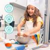 Kids Cooking Set Real Baking Utensils with Kitchen Tool Guide for Kids with Chef Apron Hat and Kitchen Accessories Kit Gift for Junior Chef view 2