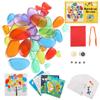 Odoorgames 36 Pcs Translucent Pebbles, Rainbow Stones,Light Table Manipulatives Preschool,Light Table Accessories, Includes 24 Activity Cards view 1