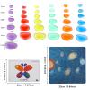Odoorgames 36 Pcs Translucent Pebbles, Rainbow Stones,Light Table Manipulatives Preschool,Light Table Accessories, Includes 24 Activity Cards view 2