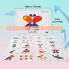 Odoorgames 36 Pcs Translucent Pebbles, Rainbow Stones,Light Table Manipulatives Preschool,Light Table Accessories, Includes 24 Activity Cards view 3