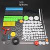 0.5 Mold DIY Plastic Motor Gears Set Plastic Crown Gear Kits Single Double Reduction Gear Worm Gear Electric Kit (105pcs) view 2