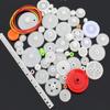 0.5 Mold DIY Plastic Motor Gears Set Plastic Crown Gear Kits Single Double Reduction Gear Worm Gear Electric Kit (60pcs) view 1