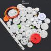 0.5 Mold DIY Plastic Motor Gears Set Plastic Crown Gear Kits Single Double Reduction Gear Worm Gear Electric Kit (60pcs) view 2