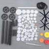 0.5 Mold DIY Plastic Motor Gears Set Plastic Crown Gear Kits Single Double Reduction Gear Worm Gear Electric Kit (92pcs) view 1