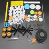 0.5 Mold DIY Plastic Motor Gears Set Plastic Crown Gear Kits Single Double Reduction Gear Worm Gear Electric Kit (80pcs) view 1