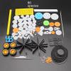 0.5 Mold DIY Plastic Motor Gears Set Plastic Crown Gear Kits Single Double Reduction Gear Worm Gear Electric Kit (80pcs) view 2