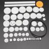 0.5 Mold DIY Plastic Motor Gears Set Plastic Crown Gear Kits Single Double Reduction Gear Worm Gear Electric Kit (50pcs) view 1