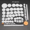 0.5 Mold DIY Plastic Motor Gears Set Plastic Crown Gear Kits Single Double Reduction Gear Worm Gear Electric Kit (65pcs) view 2