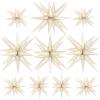 10 Pcs Cream Star Balloons Explosion Balloons Foil Cone Balloon Magic for Birthday Wedding Anniversary Party Backdrops Decorations Supplies, 6 Pcs 22Inches and 4 Pcs 27Inches view 1