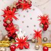 10 Pcs Red Star Balloons Explosion Starburst Balloons Foil Cone Balloon Magic for Birthday Wedding Anniversary Party Backdrops Decorations Supplies, 6 Pcs 22Inches and 4 Pcs 27Inches view 4