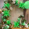 10 Pcs Green Star Balloons Explosion Balloons Foil Cone Balloon Magic for Birthday Wedding Anniversary Party Backdrops Decorations Supplies, 6 Pcs 22Inches and 4 Pcs 27Inches view 4