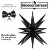 10 Pcs Black Star Balloons Explosion Balloons Foil Cone Balloon Magic for Birthday Wedding Anniversary Party Backdrops Decorations Supplies, 6 Pcs 22 Inches and 4 Pcs 27 Inches view 4