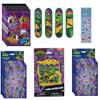 TMNT Teenage Mutant Ninja Turtles Birthday Party Supplies Bundle includes 8 Loot Bags, 8 Mini Skateboards, 8 Sticker Sheets,1 Dinosaur Sticker Sheet view 1