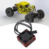 Uxsiya Brushless Motor ESC Cooling Fan, High Speed Dissipation 25x25mm Aluminium Alloy RC Electric Motor Cooling Fan Solid Construction Universal Fit for RC Car (Red) view 2