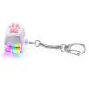 Keyboard Fidget Toys for Adults Keyboard Clicker with LED Light Keychain Fidget Sensory Fun Toys for Anxiety Decompression (Catpaw, 1P) view 1