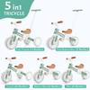XIAPIA Tricycle for Toddlers 1-3 Year Olds, 5 in 1 Toddler Balance Bike with Removable Pedal, Push Trike Toys with Adjustable Pushrod for 2 3 4 5 Year Old Boys & Girls, Birthday Gifts for Kids view 2