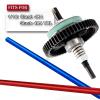 hopsupRC Upgrades Part for 1/10 Slash 4X4/Slash 4X4 VXL,Aluminum Driveshaft Center & Metal Spur Gear Differential Gears 53T(32-Pitch) with 15T/17T/19T Pinions Gear Sets,Navy Blue view 2