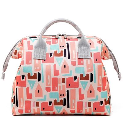 GUANGCAIJIA Baby Diaper Bag Large Shoulder Tote Organizer for Girls Cute Newborn Hospital Dad Mom Travel Nursery Handbag (pink) (A-Red)