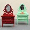AirAds Dollhouse 1:12 Miniature Furniture Vanity Dresser with Mirror; Price Each (1 White Dressing Table) view 1
