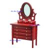 AirAds Dollhouse 1:12 Miniature Furniture Vanity Dresser with Mirror; Price Each (1 White Dressing Table) view 4