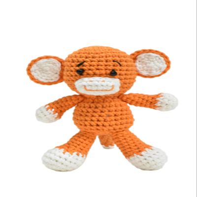 Bigfoot Monkey Crochet Doll Handmade Amigurumi Plush Toy VAC (Orange)