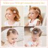 20 PCS Snap Toddler Hair Clips - Flower Patterns, Wrapped Mini Barrettes, Cute Hair Accessories for Girls and Infants view 2
