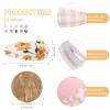 20 PCS Snap Toddler Hair Clips - Flower Patterns, Wrapped Mini Barrettes, Cute Hair Accessories for Girls and Infants view 3