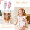 20 PCS Snap Toddler Hair Clips - Flower Patterns, Wrapped Mini Barrettes, Cute Hair Accessories for Girls and Infants view 4