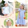 2PCS Oaoleer Layered Grosgrain Ribbon Alligator Hair Clips, White 6-inch Barrettes for Girls, Infants, Toddlers, Kids, and Teens view 4