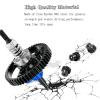 hopsupRC Aluminum Driveshaft Center Upgrades Part for 1/10 Slash 4X4/Slash 4X4 VXL,Metal Slipper Clutch Eliminator Differential Locker Gear 53T(32-Pitch) with 15T/17T/19T Pinions Gear Sets,Navy Blue view 4