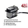 42KG High Torque Programmable Brushless Servo Waterproof IP67 for 1/5 1/8 1/10 RC Car RC Boat Fixed-Wing Hlicopter Airplane (Black) view 2