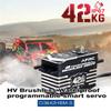 42KG High Torque Programmable Brushless Servo Waterproof IP67 for 1/5 1/8 1/10 RC Car RC Boat Fixed-Wing Hlicopter Airplane (Black) view 3