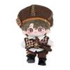 niannyyhouse 20cm Plush Doll Clothes Hat Shirt Vest Pants Tie Backpack Glasses Mailman Set 8in Doll Accessories Dress Up view 2