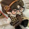 niannyyhouse 20cm Plush Doll Clothes Hat Shirt Vest Pants Tie Backpack Glasses Mailman Set 8in Doll Accessories Dress Up view 3